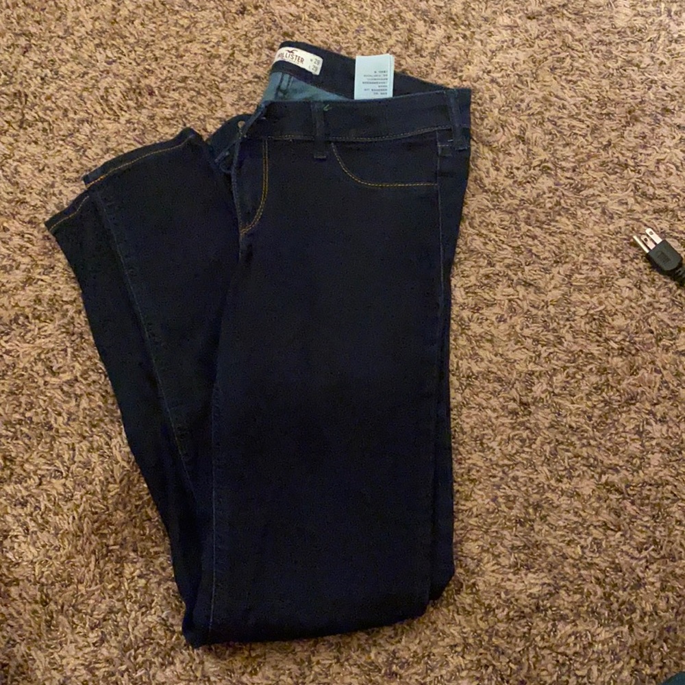 Hollister dark blue jeans. Excellent condition